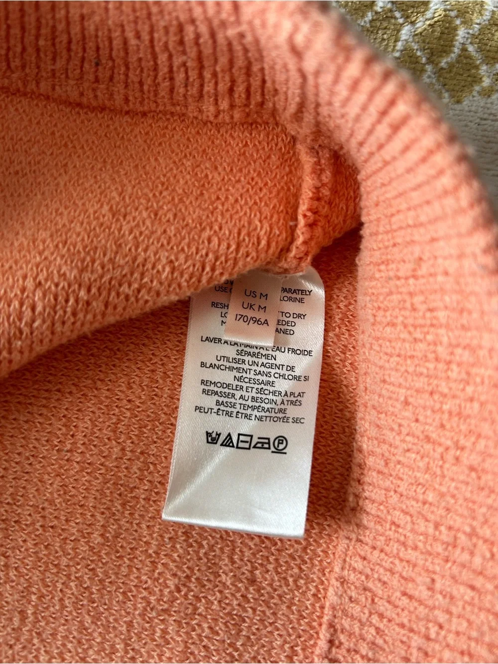 FREE PEOPLE Ottoman Sweater - Orange / Sherbert - Size Medium - Slouchy / comfy